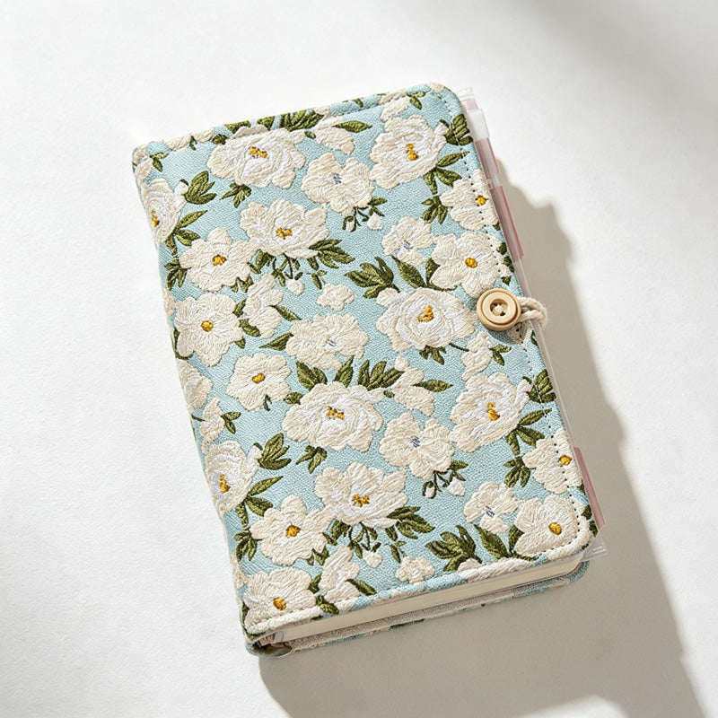 CouldNook Floral Ring Binder Notebook - A5 A6 Refillable Cover