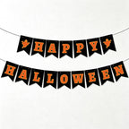 CouldNook Halloween Banner Garland‑Pumpkin Skull Party Decor Bunting