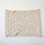 CouldNook Lace Table Mat - Cotton Openwork and Scalloped Floral Patterns