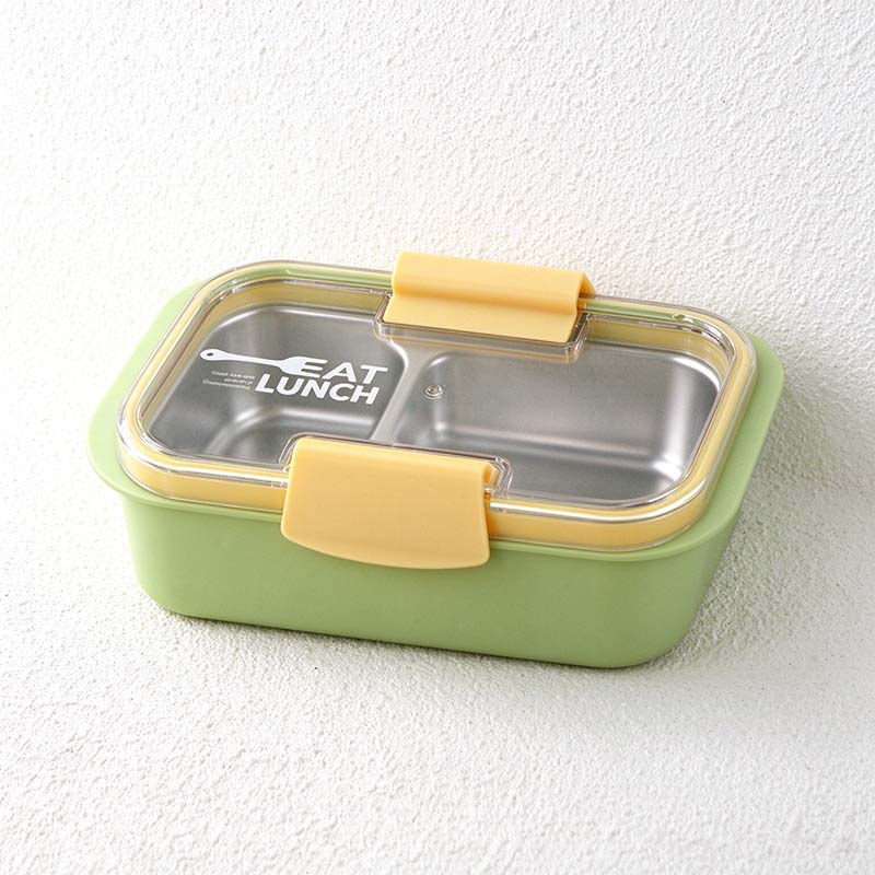 CouldNook Rectangular Lunch Box - Steel Insert and Contrasting Lid Clips