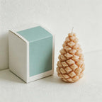 CouldNook Pinecone Scented Candle - Overlapping Scales In Two Rounded Profiles