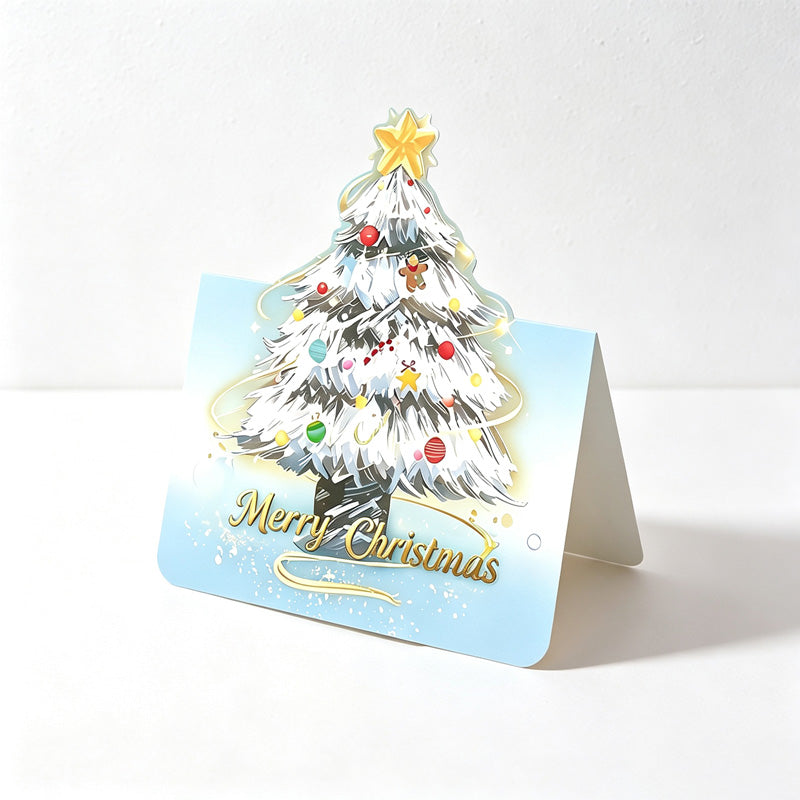 CouldNook Christmas Tree Greeting Card - Layered Pop-Up Design
