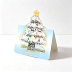 CouldNook Christmas Tree Greeting Card - Layered Pop-Up Design