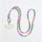 CouldNook Rhinestones Set Neck Phone Lanyard with Slender Stone-Set Line