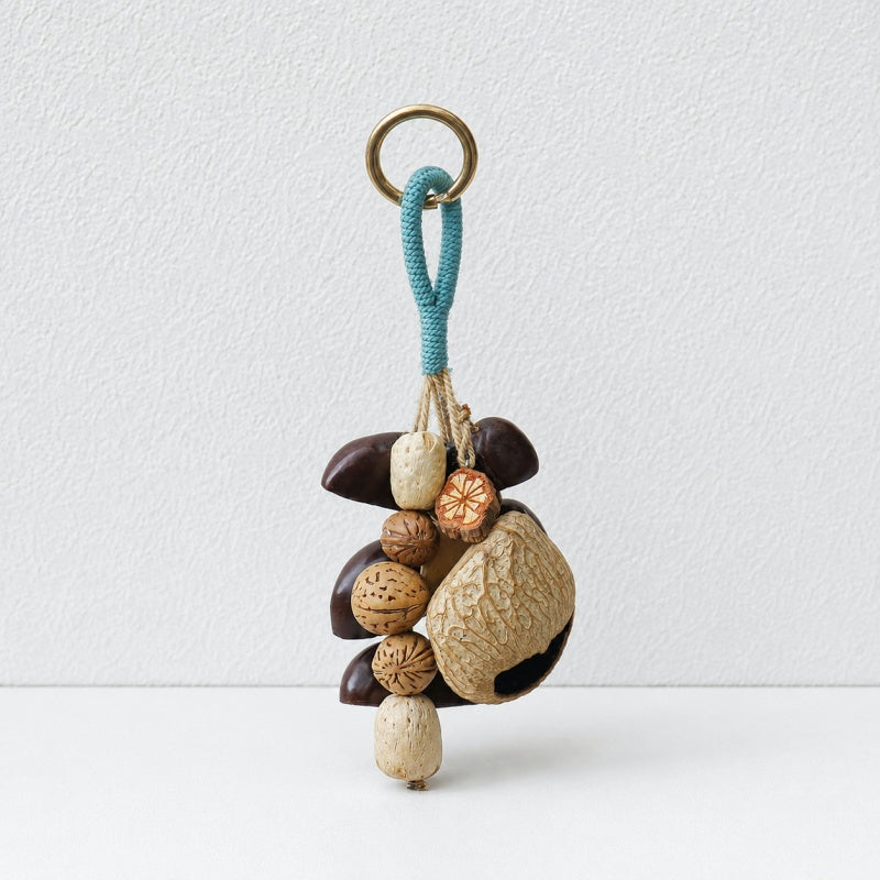 CouldNook Natural Seed Bag Charm - Forest Nut Pendant