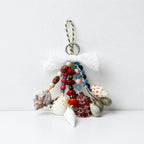 CouldNook Seashell Bag Charm - Coastal Lace Keychain