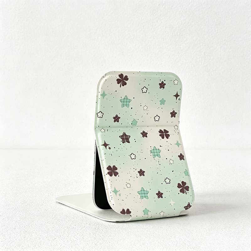 CouldNook Folding Compact Mirror - Printed Padded Stand Cover
