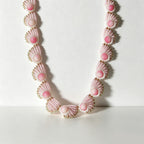 CouldNook Pink Seashell Beaded Choker - Sage Green Gift Case
