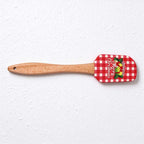 CouldNook Christmas Silicone Spatula - Printed Head and Beech Handle