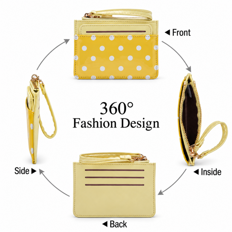 CouldNook Polka Dot Card Holder - Removable Insert