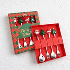 CouldNook Christmas Cutlery Set - Character Tops and Decorative Charm Designs
