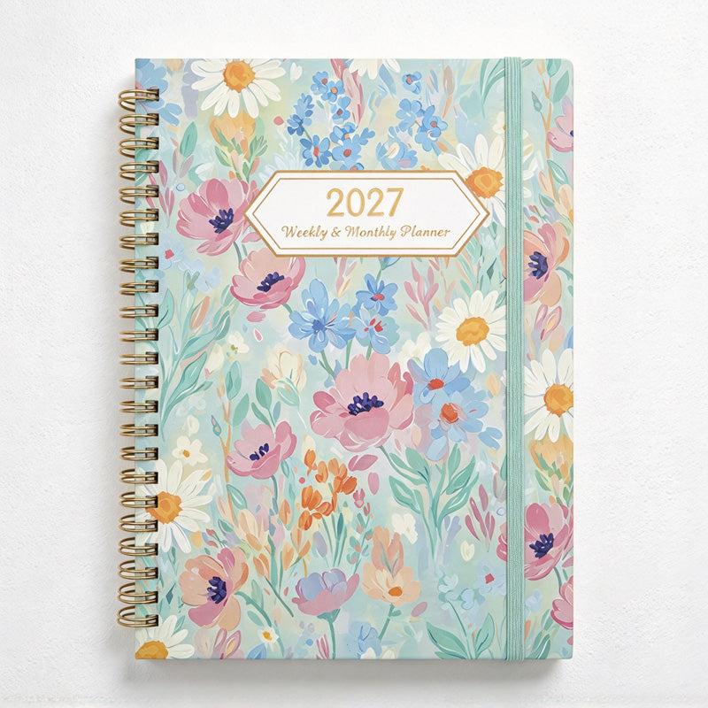 CouldNook Weekly Planner - Spiral Binding and Tabbed Monthly Calendar Pages