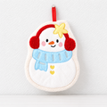 Christmas Hanging Hand Towels with Embroidered Character Details
