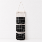 CouldNook Three-Pocket Hanging Organizer - Printed Fabric Wall Storage