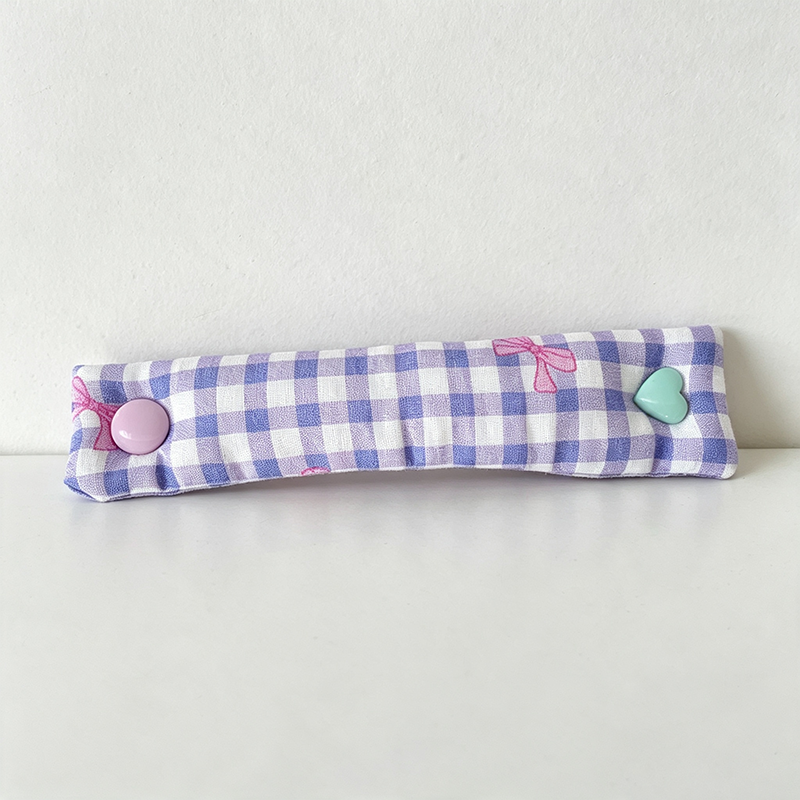 CouldNook Checked Pattern Cable Organizer Pouch - Tidy Everyday Accent