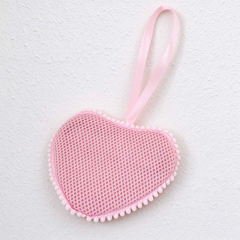 CouldNook Soap Pouch - Cloud and Heart Shapes in Open Mesh