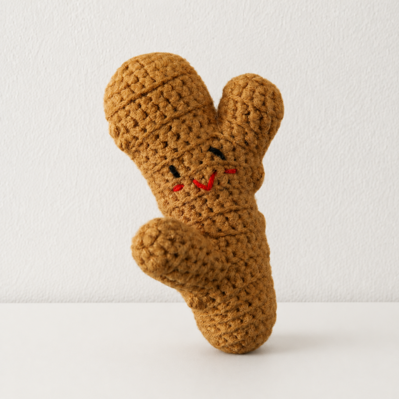 CouldNook Sculpted Yarn Vegetable Figure - Assorted Produce Shapes
