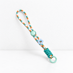 CouldNook Phone Wrist Strap - Patterned Cotton Cord and Flower Accent