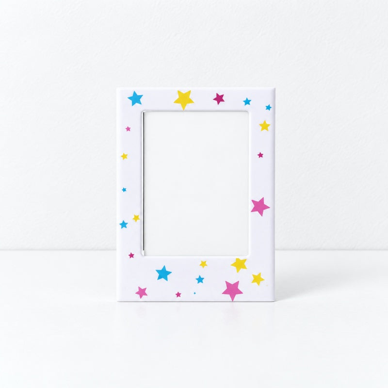 CouldNook Mini Photo Frame Magnet - Colorful Confetti Border