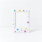 CouldNook Mini Photo Frame Magnet - Colorful Confetti Border