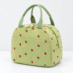 CouldNook Strawberry Lunch Bag - Curved Top and Front Pocket