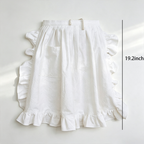 CouldNook Ruffled Half Apron - Waist Kitchen Accent