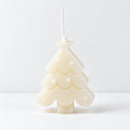 Xmas Tree Candle - White