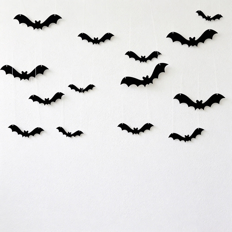 CloudNook Hanging Felt Bat Decor‑Halloween Party Ornament Set