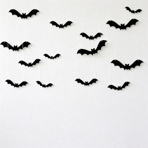 CloudNook Hanging Felt Bat Decor‑Halloween Party Ornament Set