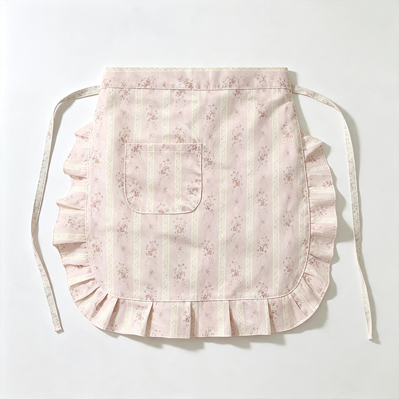 CouldNook Pastel Floral Apron - Tiered Pocket Waist Layer