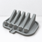 CouldNook Silicone Soap Tray - Five Sloping Ridges and Front Drainage Channel