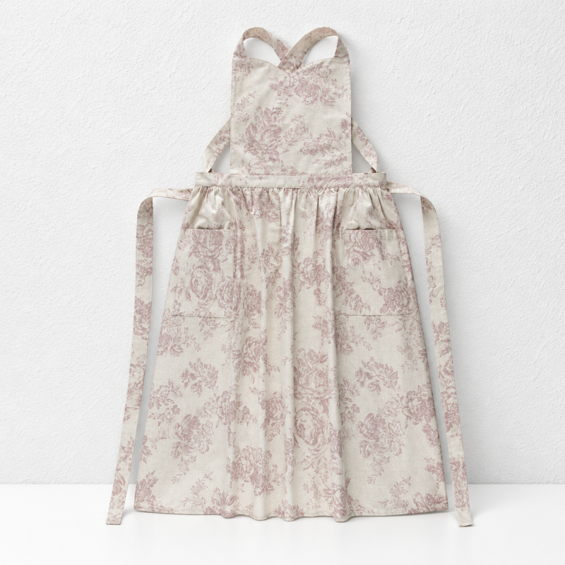 CouldNook Cross-Back Apron - Four Botanical Panel Designs Collection