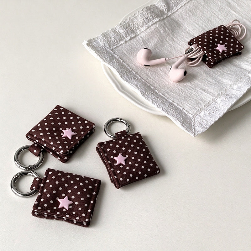 Patterned Cable Organizer - Square Wrap and Star Fastener