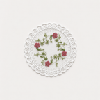 CouldNook Embroidered Floral Lace Coaster 2PCS Set - Tray Styling Accent