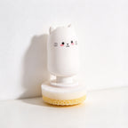 CouldNook Cat Dish Brush - Rounded Handle And Replaceable Circular Head