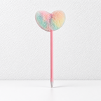 CouldNook Pom-Pom Ballpoint Pen - Pastel Hearts and Rounded Plush Toppers