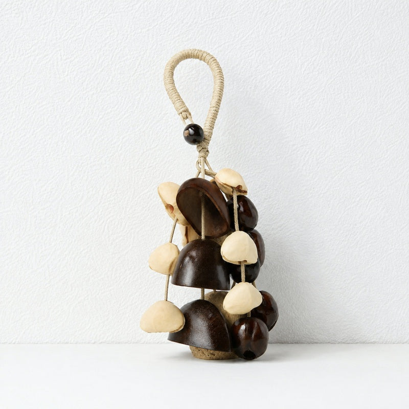 CouldNook Natural Seed Shell Hanging Charm - Braided Loop