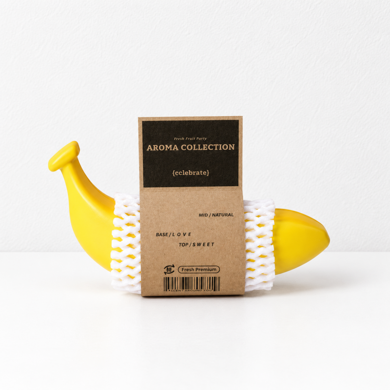 CouldNook Banana Gel Air Freshener - Curved Yellow Body