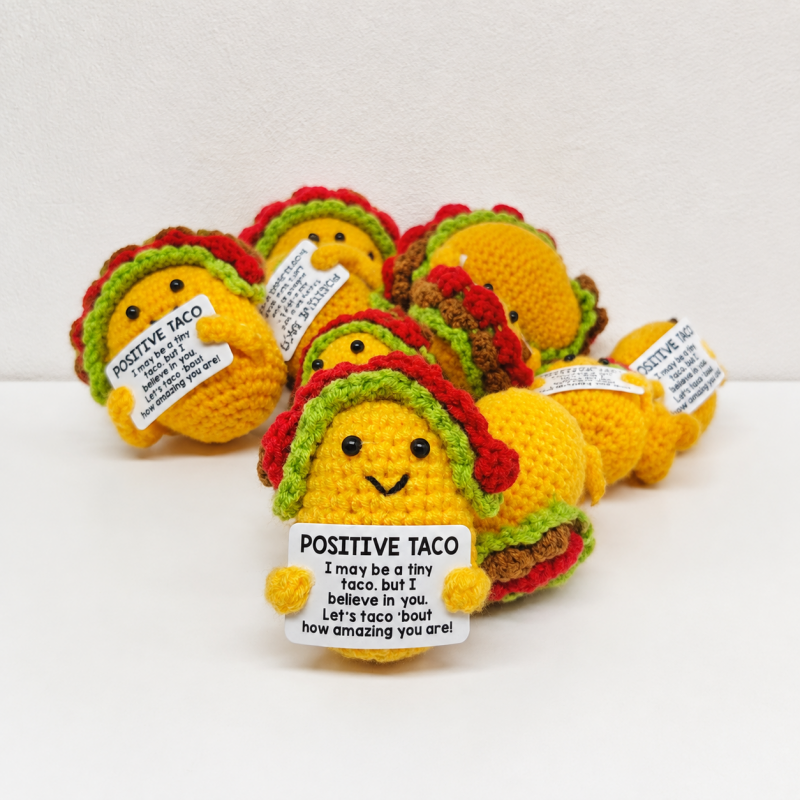 CouldNook Taco Message Card Figure - Layered Shell Shape