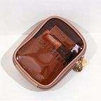 CouldNook Clear-Panel Makeup Organizer - Rounded Corners And Double Zipper