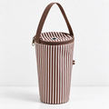 CouldNook Striped Insulated Cup Carrier - Zippered Lid