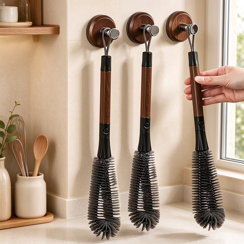 CouldNook Flexible Bottle Brush - Bendable Dual Cleaning Head