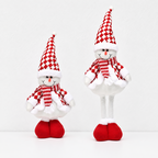 CouldNook Extendable Christmas Character Doll - Striped Hats and Standing Pose