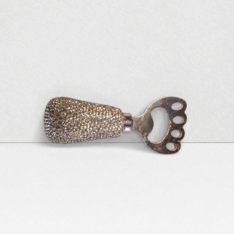 CouldNook Rhinestone Paw‑Shaped Bottle Opener‑Magnetic Fridge Mount