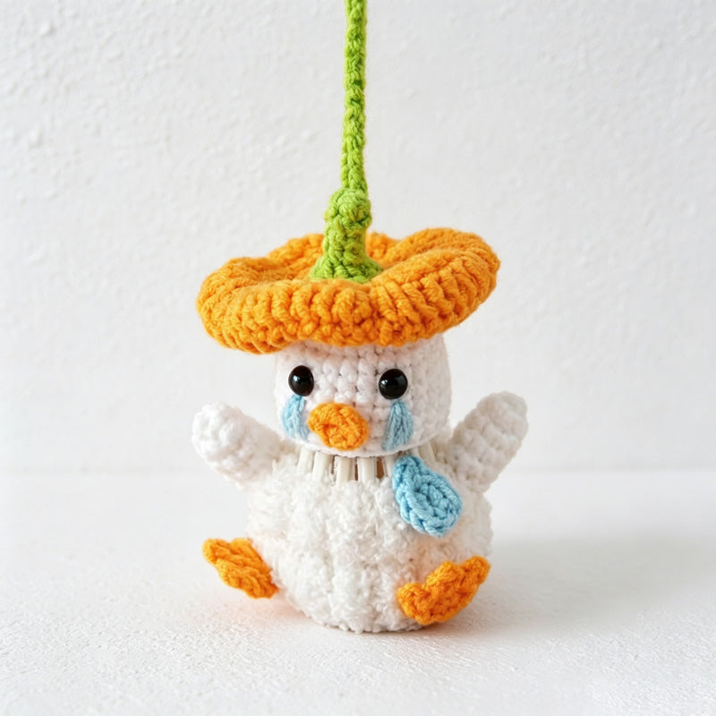 CouldNook Yarn Duck Hanging Ornament - Seasonal Costume Details