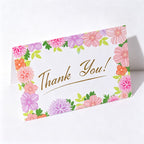 CouldNook Thank You Greeting Card - Floral Border Designs