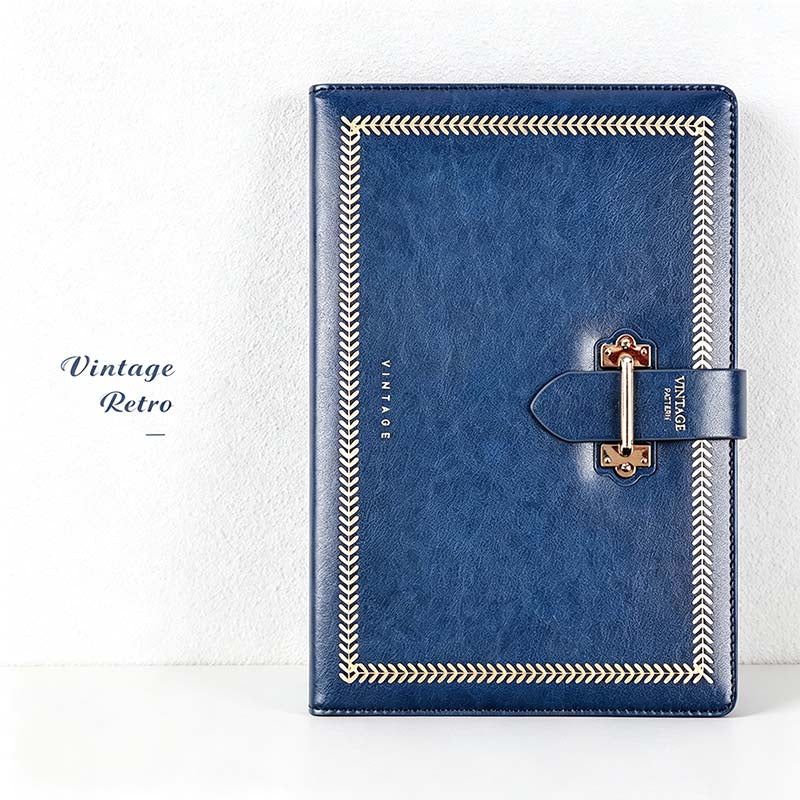 CouldNook A5 Business Notebook - Vintage Metal Clasp Collection
