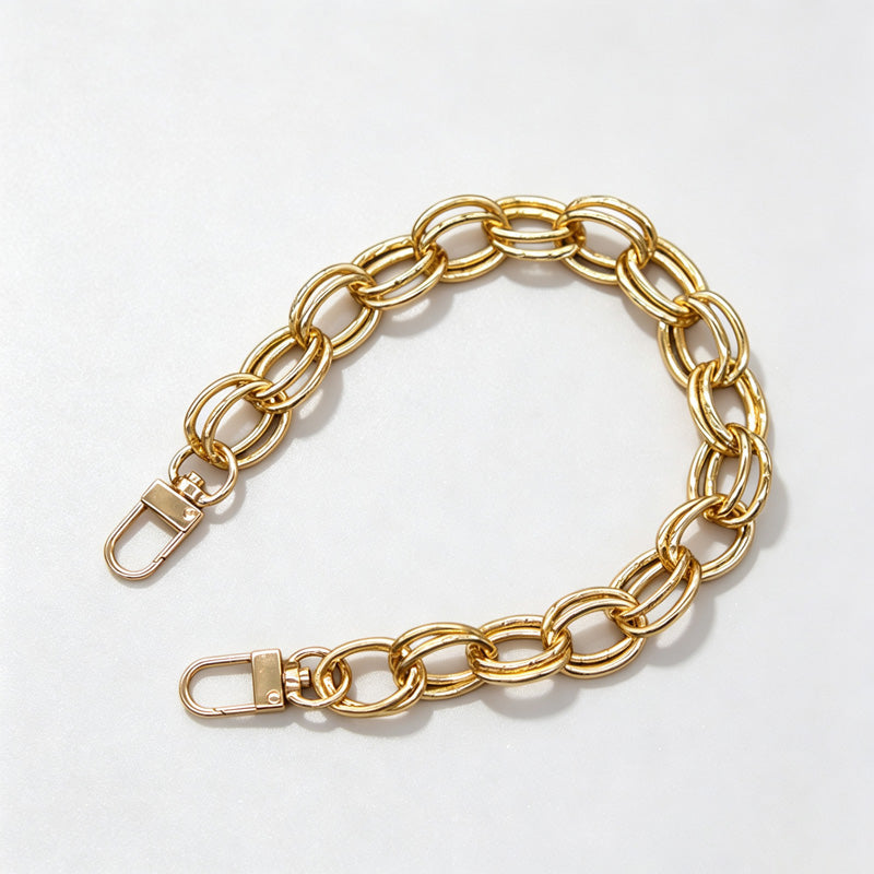 CouldNook Leaf Print Phone Wrist Strap - Braided Chain Loop