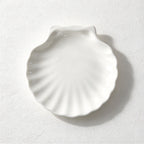 CouldNook Shell Dish - White Scalloped Serving Shape