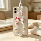 CouldNook Cat Figure Beaded Phone Charm - Loop Cord Attachment